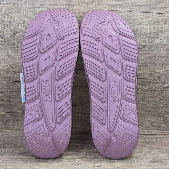 Hoka One U Ora Recovery Slide 3 Men’s Sz 13 Women's Sz 15 Pale Mauve Sandals NEW - Picture 7 of 9